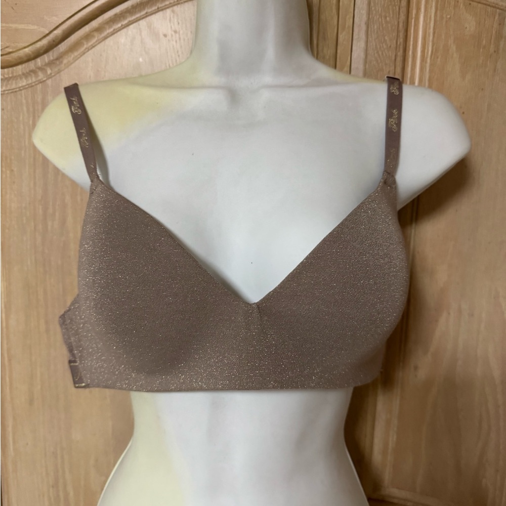 NEW PINK Victoria's Secret Shimmering Tan Bra